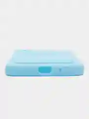 Голубой силиконовый чехол для Xiaomi Redmi 9A (Сяоми Редми 9А), с карманом для карт, прозрачный