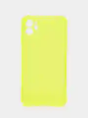 Красный силиконовый прозрачный противоударный, неоновый чехол для iPhone 11 / 12 с защитой камеры