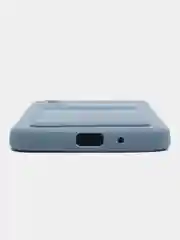Синий меланж силиконовый чехол для Xiaomi Redmi 9A (Сяоми Редми 9А), с карманом для карт, прозрачный