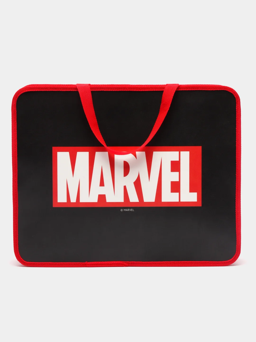 Черный папка школьная для тетрадей Marvel "Мстители" и другие, А4, на молнии, с ручками