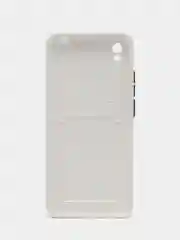 Белый силиконовый чехол для Xiaomi Redmi 9A (Сяоми Редми 9А), с карманом для карт, прозрачный