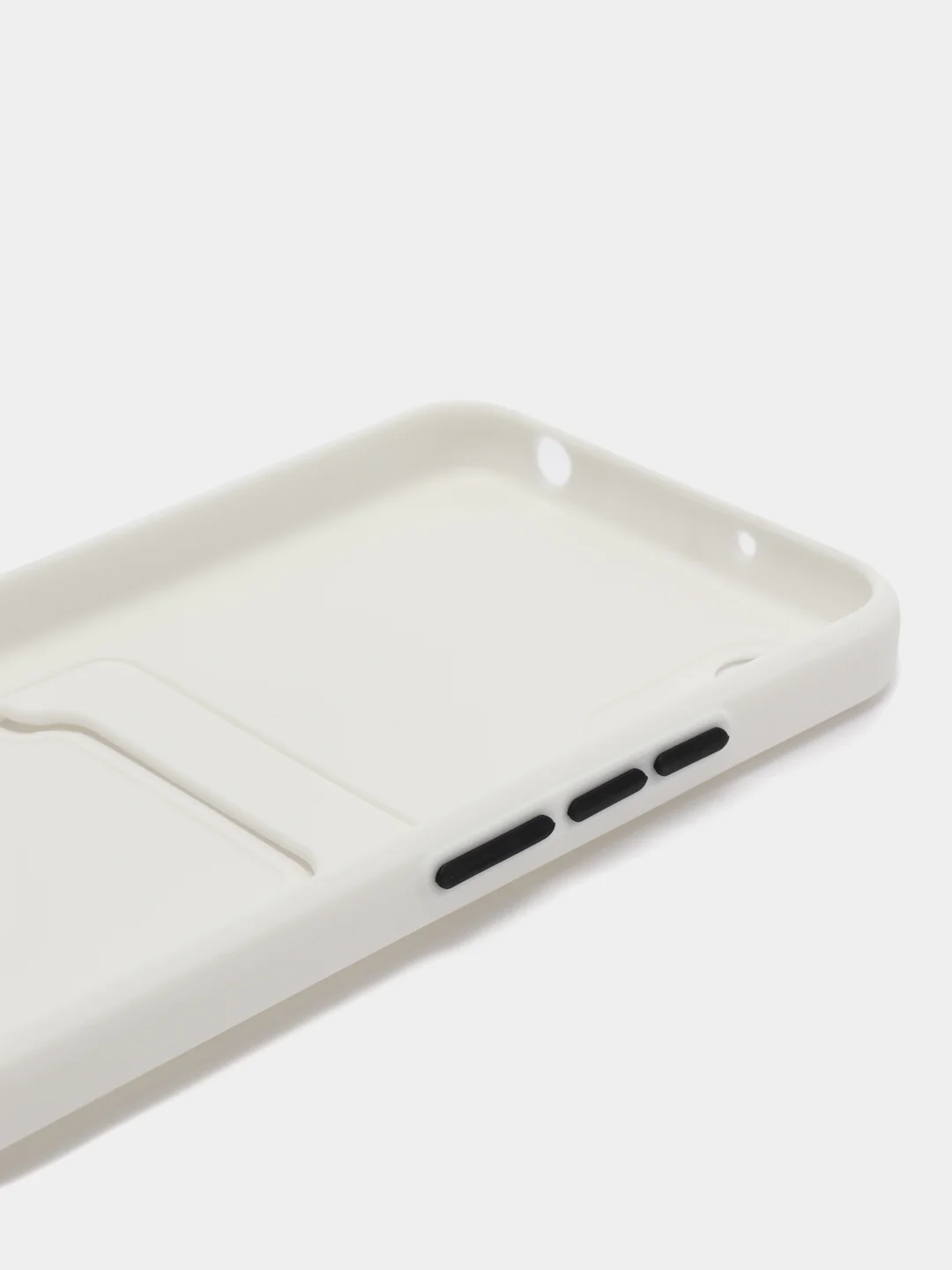 Белый силиконовый чехол для Xiaomi Redmi 9A (Сяоми Редми 9А), с карманом для карт, прозрачный