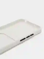 Белый силиконовый чехол для Xiaomi Redmi 9A (Сяоми Редми 9А), с карманом для карт, прозрачный