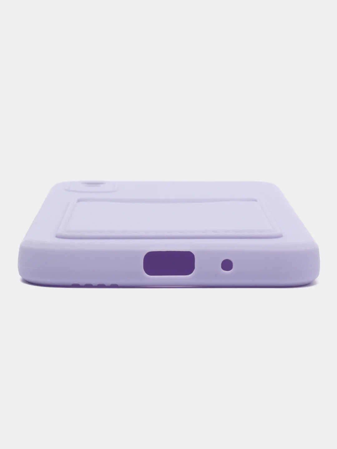 Лавандовый силиконовый чехол для Xiaomi Redmi 9A (Сяоми Редми 9А), с карманом для карт, прозрачный