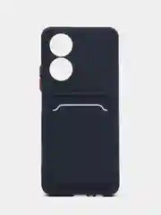 Темно-синий чехол для Honor X7, Хонор Х7, силиконовый