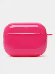 Фуксия чехол для наушников AirPods 1 / Pro 2 / 3, силиконовый