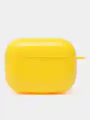 Желтый чехол для наушников AirPods 1 / Pro 2 / 3, силиконовый