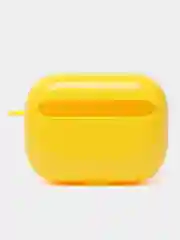 Желтый чехол для наушников AirPods 1 / Pro 2 / 3, силиконовый