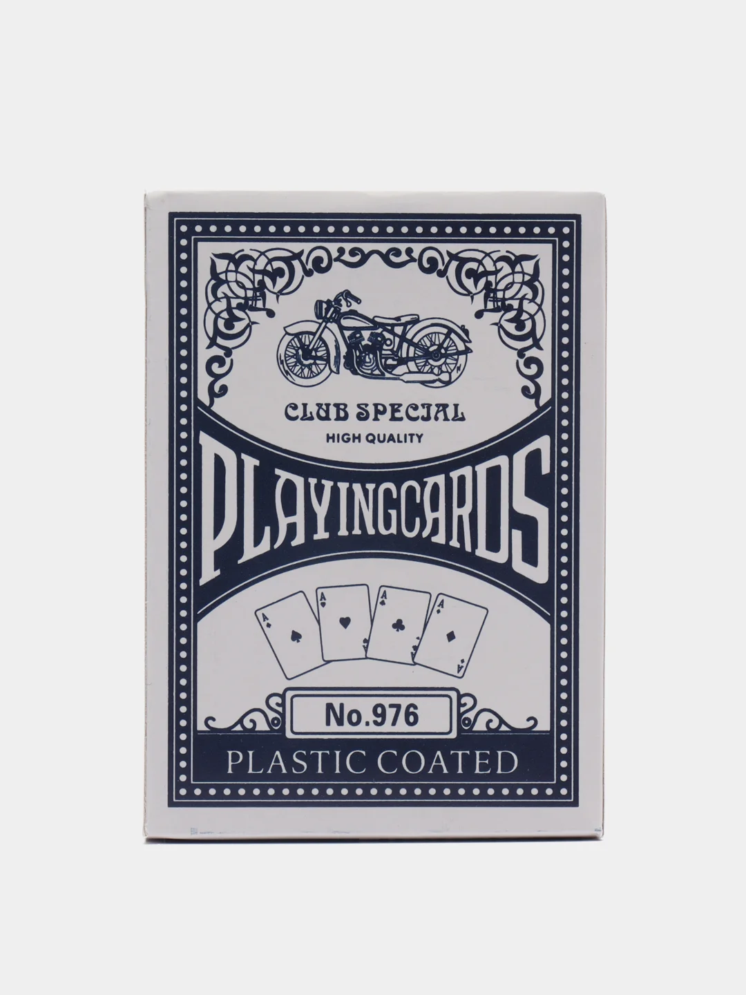 Темно-синий игральные карты ( пластик и полупластик ) Poker Club, 52-54 штуки