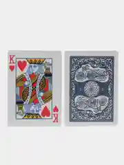 Темно-синий игральные карты ( пластик и полупластик ) Poker Club, 52-54 штуки