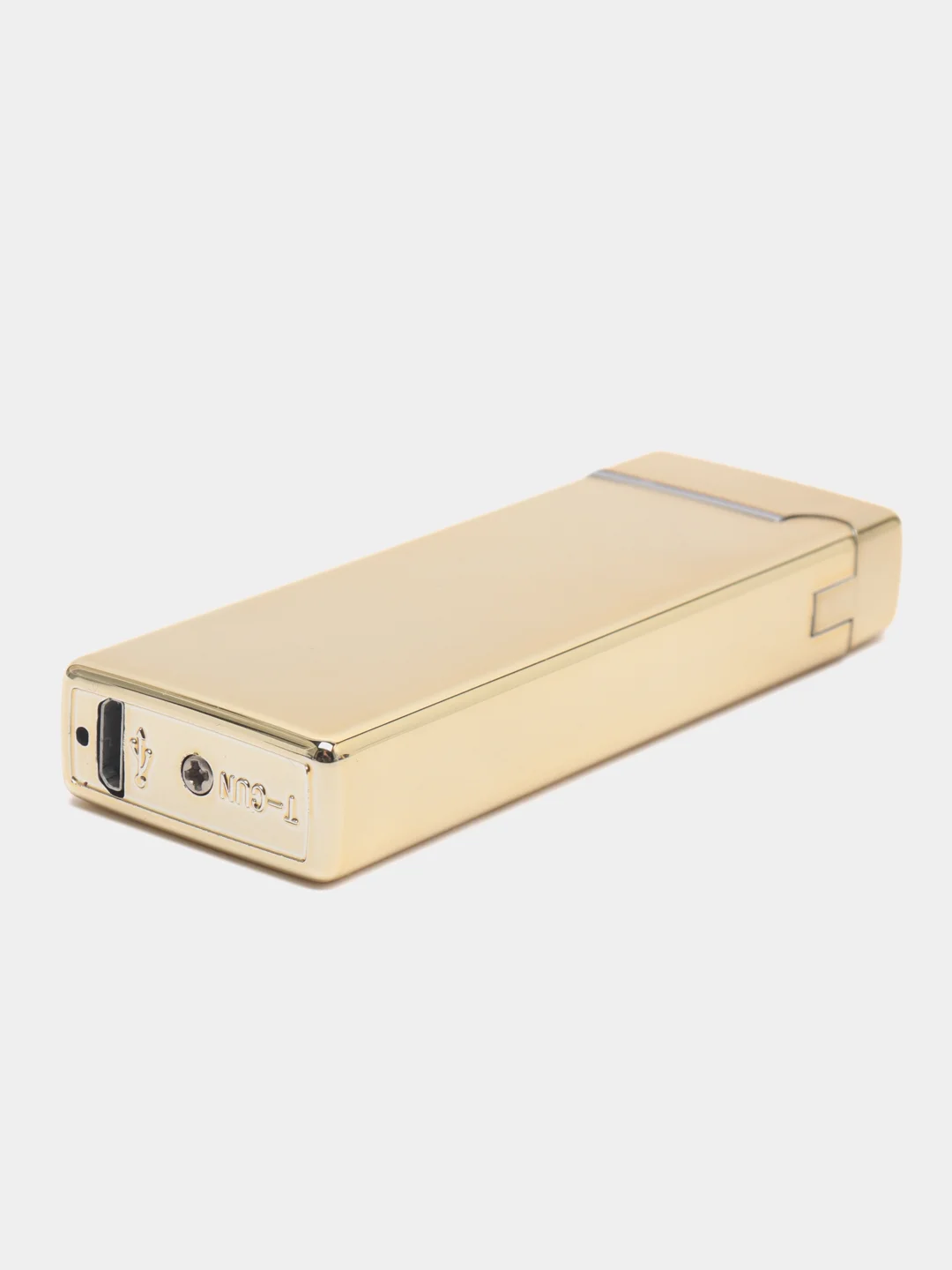 Золотой электронная, импульсная, дуговая зажигалка, с зарядкой от USB, "Тесла"