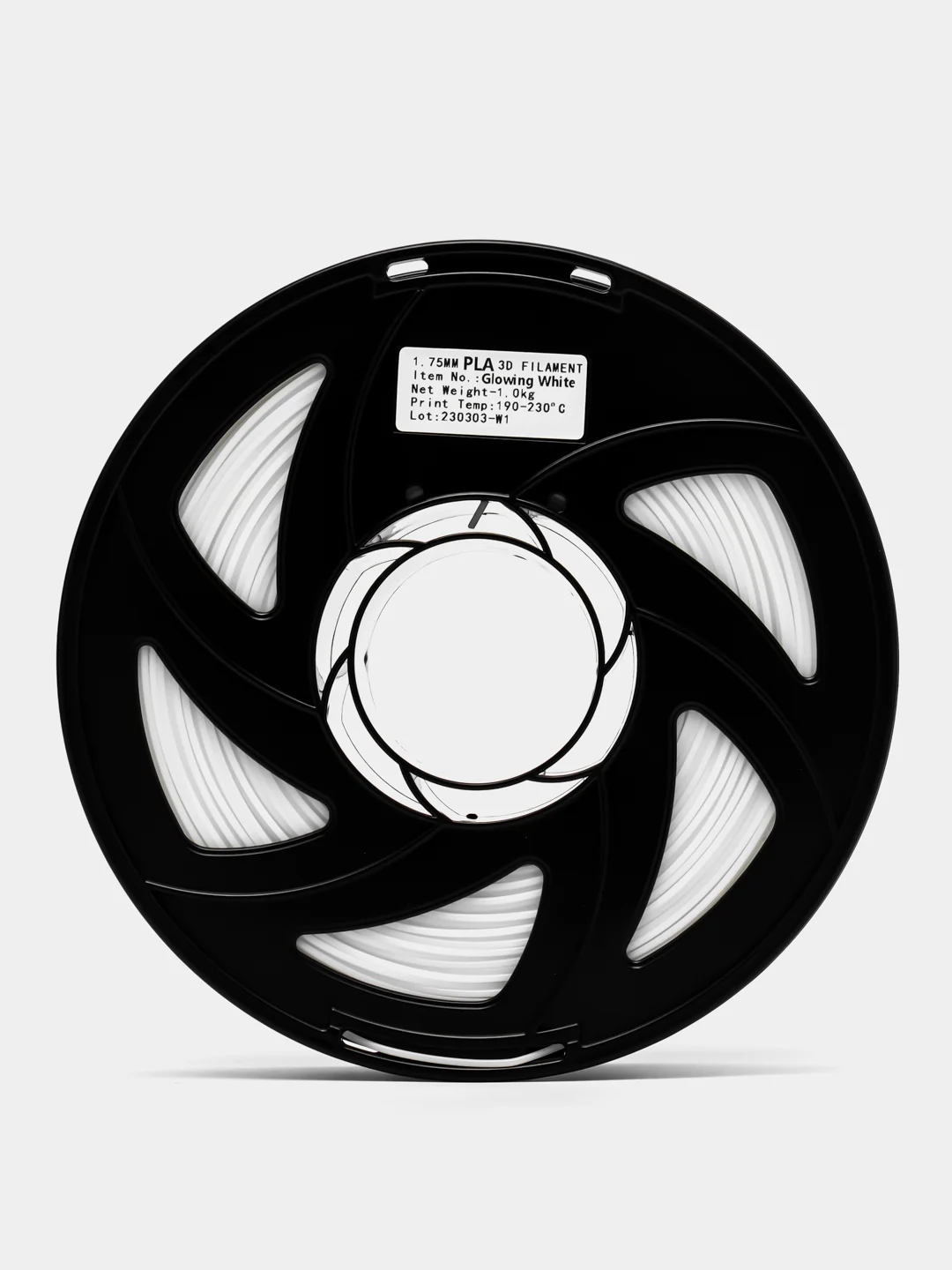 Белый филамент люминесцентный для 3D-принтера PLA, 1 кг, 1,75 мм