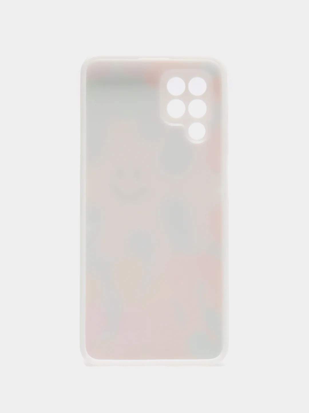 Белый силиконовый чехол Samsung A03S, M32, A22, с защитой камеры, с защитой камеры