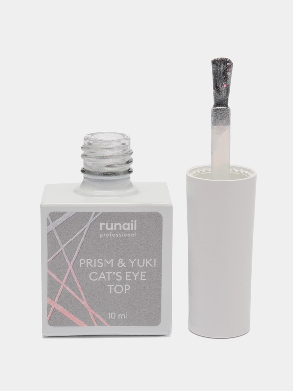 Глянцевый топ Prism & Yuki Cats Eye Top, без липкого слоя, 10 мл, №7658