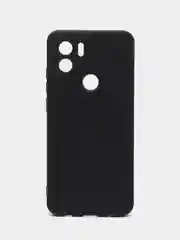 Угольный чехол Xiaomi Redmi A1+ Plus A2+ Poco C51 (Сяоми Редми А1+ Плюс) черный силиконовый