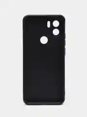 Угольный чехол Xiaomi Redmi A1+ Plus A2+ Poco C51 (Сяоми Редми А1+ Плюс) черный силиконовый