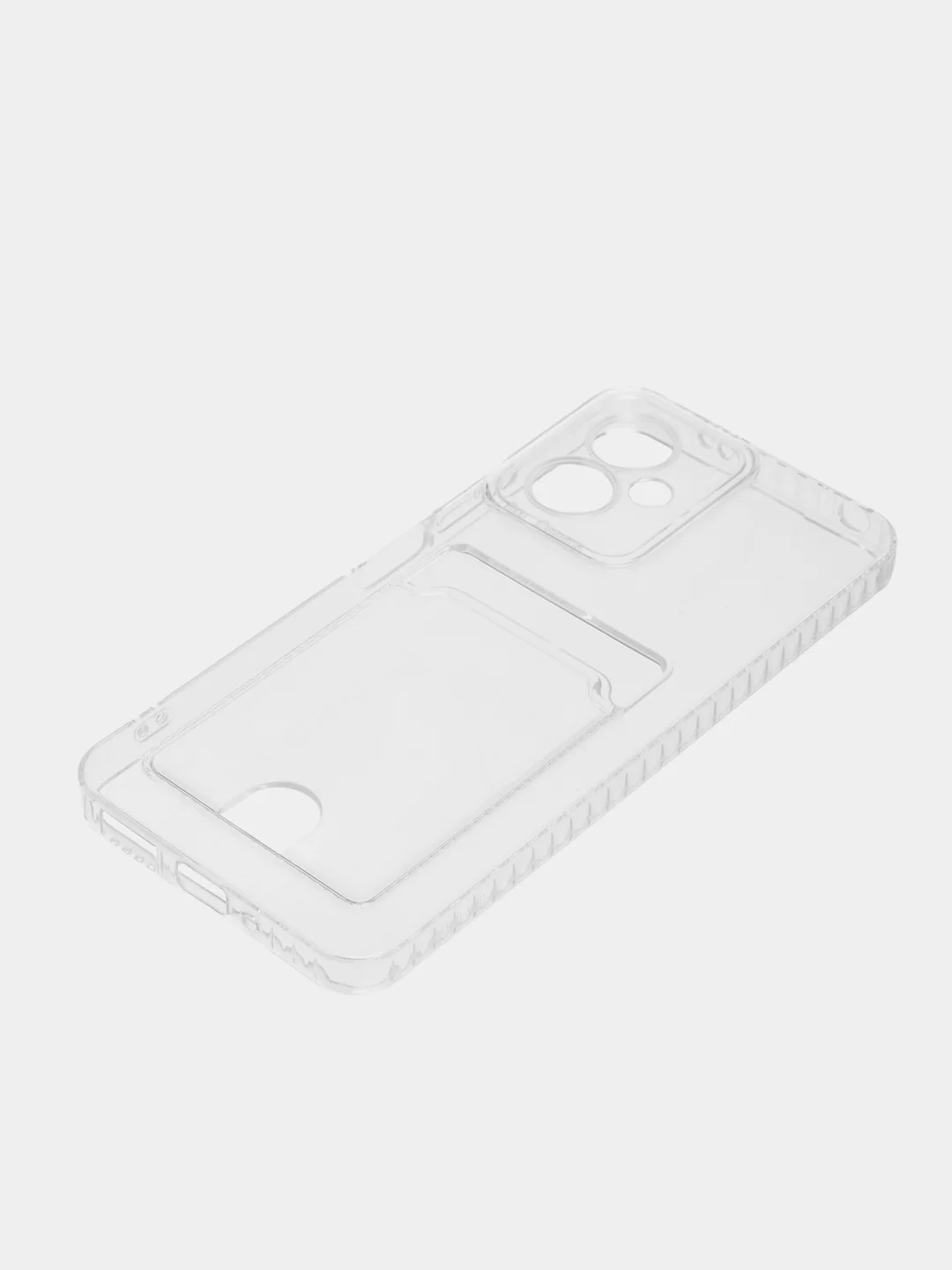 Марсала чехол Xiaomi Redmi Note 12 5G, Редми Нот 12 5G силиконовый прозрачный с карманом для карты