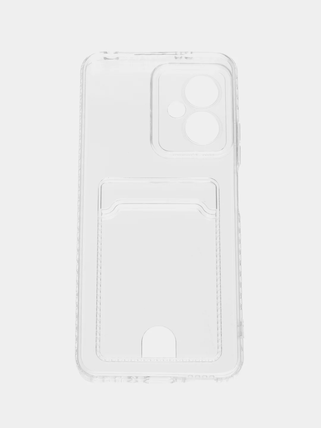 Марсала чехол Xiaomi Redmi Note 12 5G, Редми Нот 12 5G силиконовый прозрачный с карманом для карты