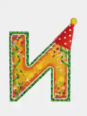 Гирлянда на ленте "С Днём Рождения!", с блёстками, длина 250 см