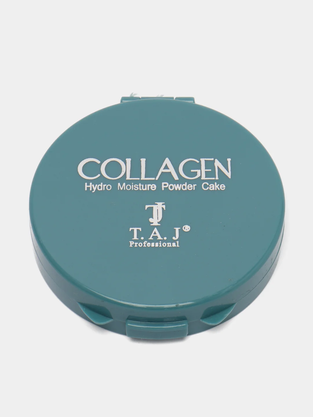 Хаки пудра для лица COLLAGEN увлажняющая с коллагеном, со спонжем в комплекте