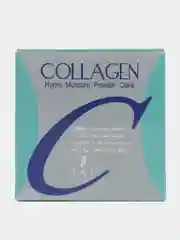 Слоновая кость пудра для лица COLLAGEN увлажняющая с коллагеном, со спонжем в комплекте