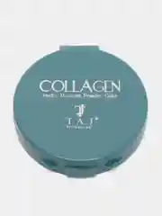 Слоновая кость пудра для лица COLLAGEN увлажняющая с коллагеном, со спонжем в комплекте