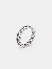 Серый металлик кольцо "Бабочка"