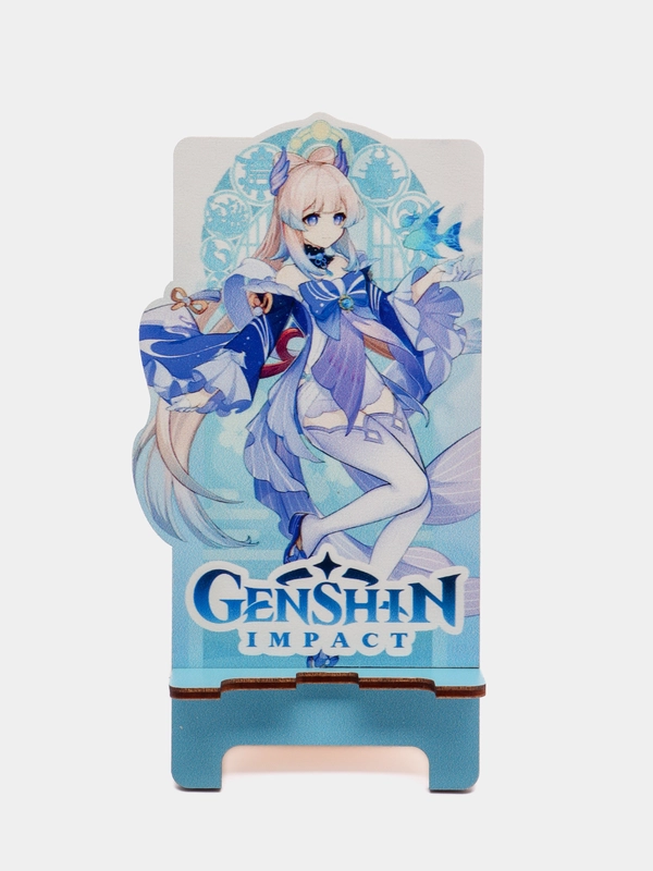 Деревянная подставка под телефон по игре "Genshin Impact", Кокоми