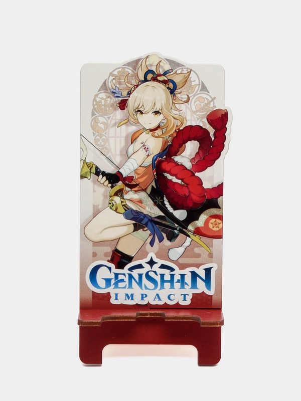 Деревянная подставка под телефон по игре "Genshin Impact", Еимия