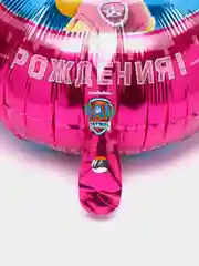 Алый воздушный шар "Щенячий Патруль, С Днем Рождения!", 30 см