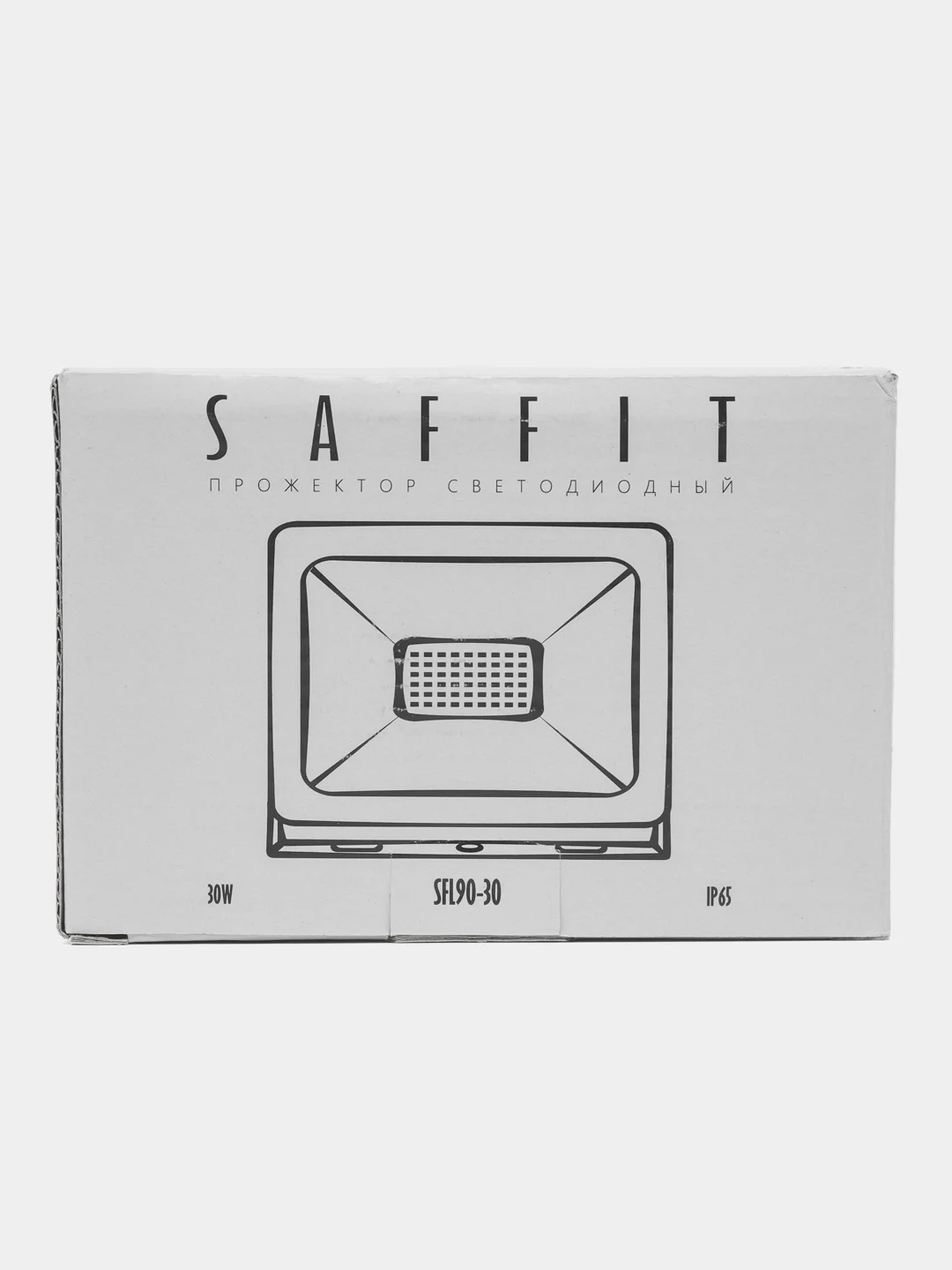 Прожектор светодиодный, 30W, 2700lm, 2835SMD 6400K, 110х90х30мм белый Saffit SFL90-30 IP65