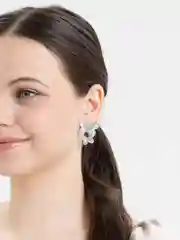 Серебряный серьги бабочки, сережки женские, летние серьги, весна