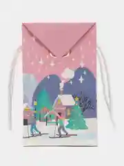 Конфетный пакет-коробка подарочная, новогодняя "С Новым годом!", 2 размера