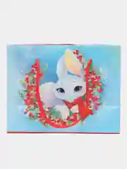 Красный пакет-коробка подарочная, новогодняя "С Новым годом!", 2 размера