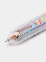 Черный ручка разноцветная, 10 цветов