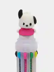 Белый ручка разноцветная, 10 цветов