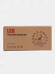 Белый гирлянда-штора занавес 3х3 м LED с пультом и крючками для подвешивания
