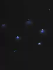 Белый гирлянда-штора занавес 3х3 м LED с пультом и крючками для подвешивания