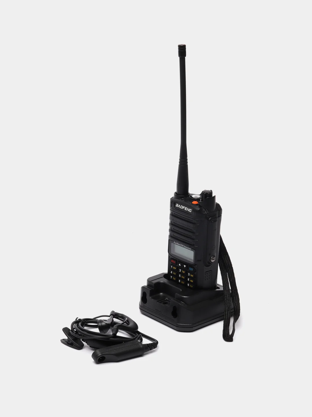Черный рация пылевлагозащищенная BAOFENG UV-9R PLUS 8W, портативная радиостанция Баофенг UV-A58