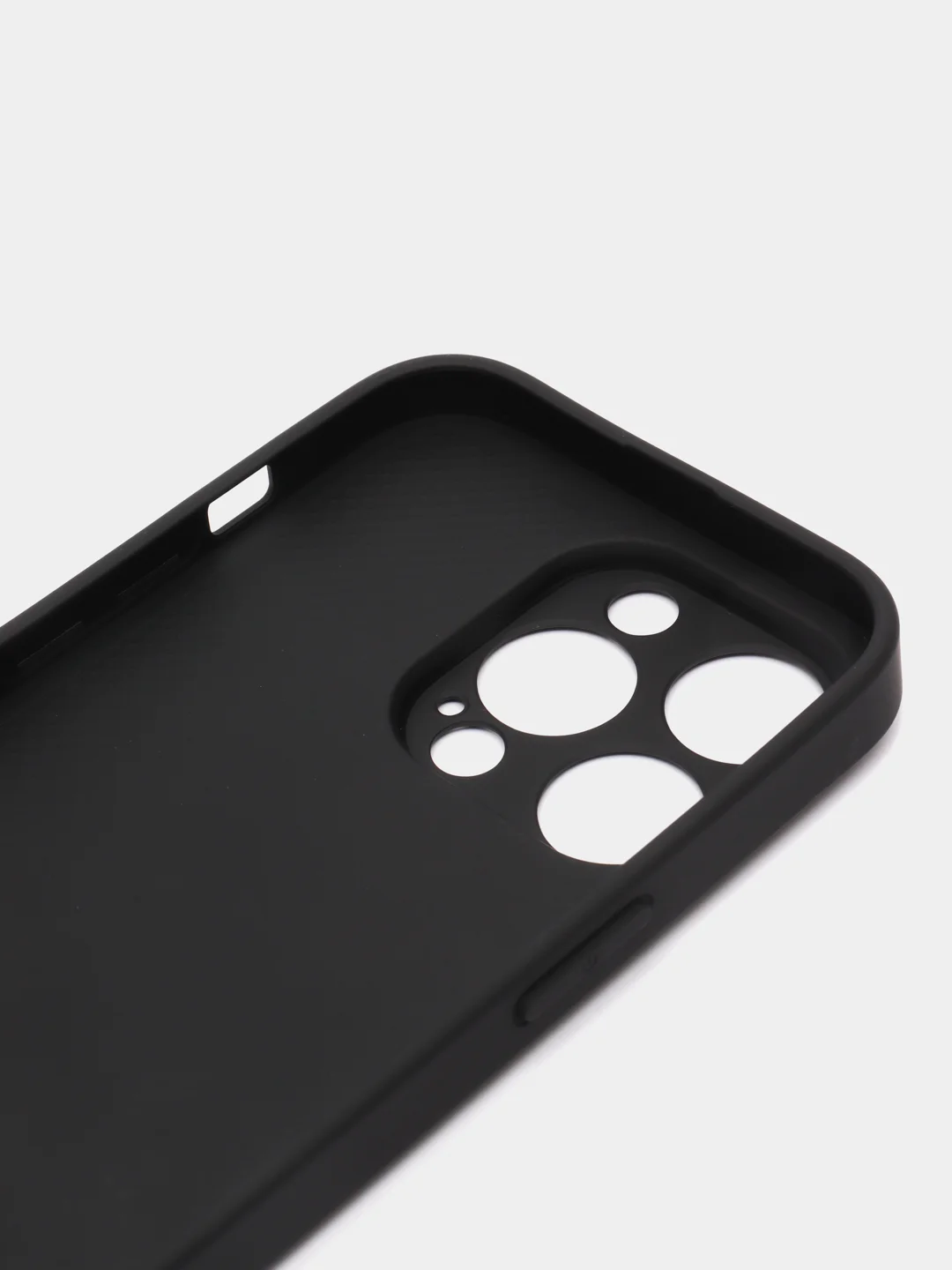 Черный чехол для iPhone (Айфон) 13, 14, Pro, силиконовый, матовой, стеклянная панель