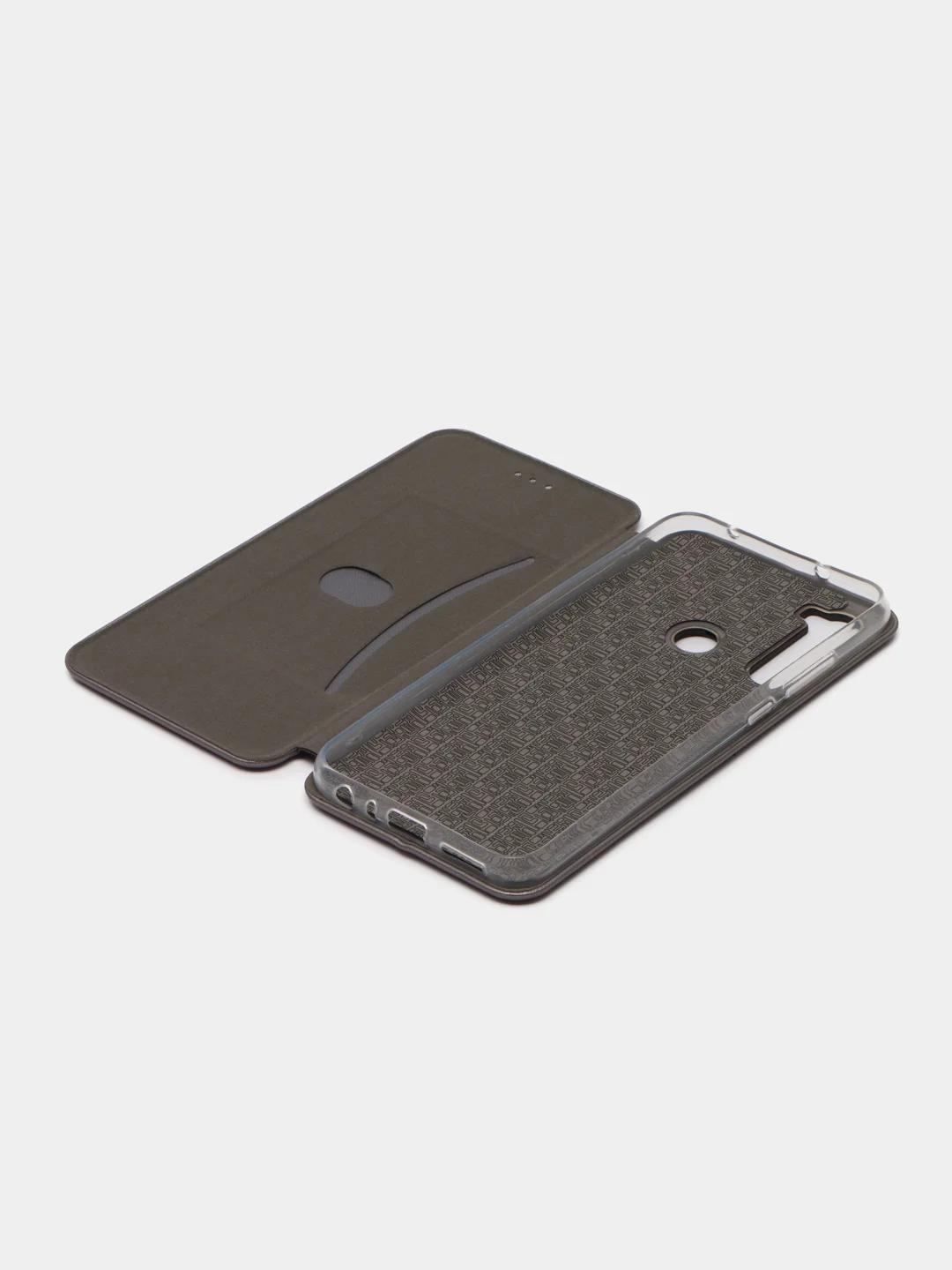 Серебряный чехол книжка Xiaomi Redmi Note 8 Pro, Redmi Note 8T
