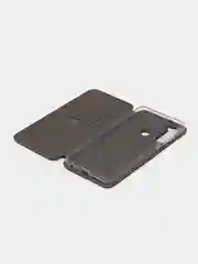 Серебряный чехол книжка Xiaomi Redmi Note 8 Pro, Redmi Note 8T