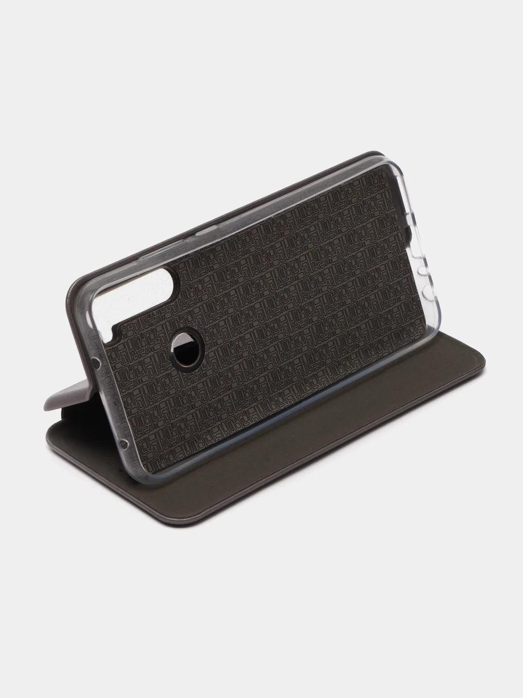 Серебряный чехол книжка Xiaomi Redmi Note 8 Pro, Redmi Note 8T