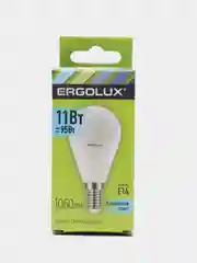 Лампа светодиодная Ergolux Е14, 11 Вт, "Шар" LED-G45-11W-E14