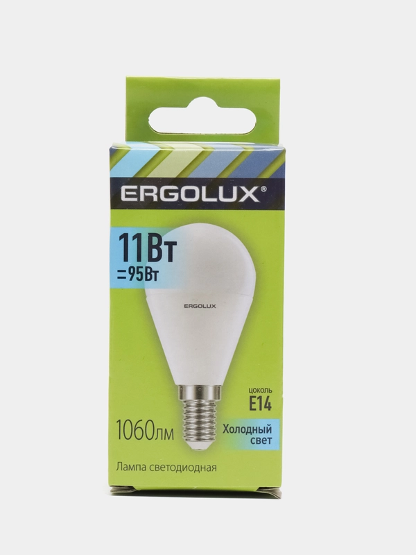 Лампа светодиодная Ergolux Е14, 11 Вт, "Шар" LED-G45-11W-E14