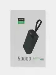 Белый внешний аккумулятор Power Bank MAIMI Mi9 50000 mAh 3 USB +Type-C+micro+IOS, быстрый заряд