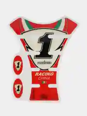 Накладка на бензобак, наклейка бака красная RACING
