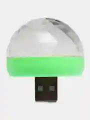 Зеленый мини светомузыка USB