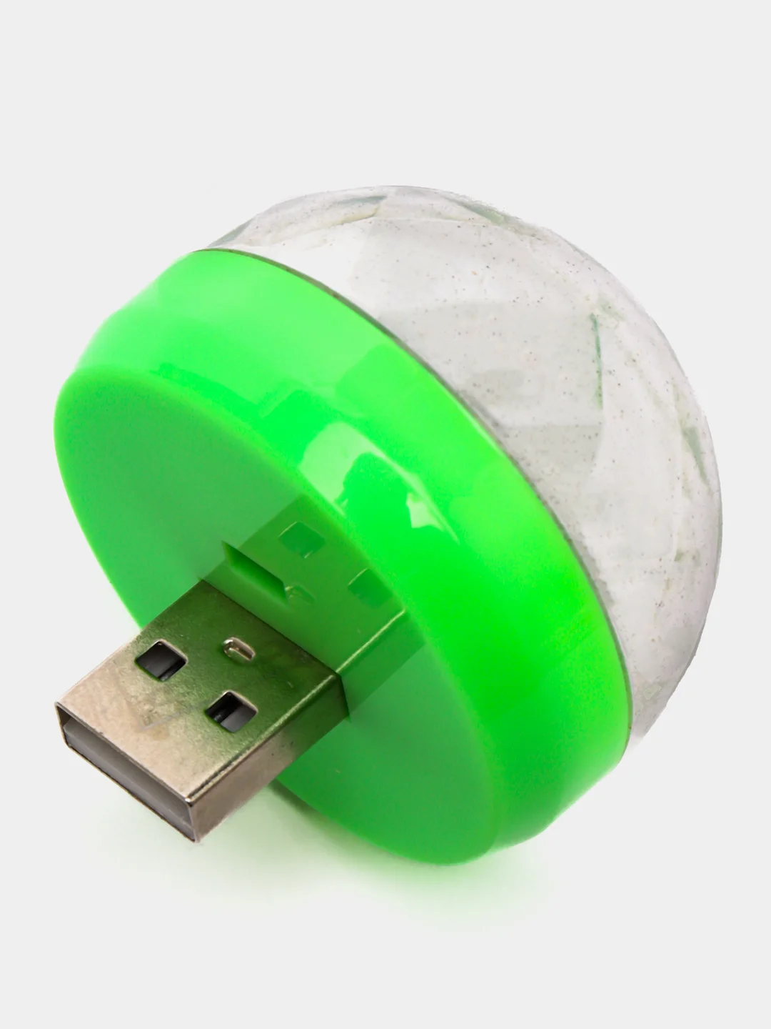 Зеленый мини светомузыка USB