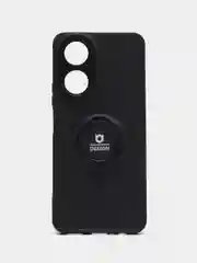 Черный чехол Huawei Honor X7 Хуавей Хонор Х7, силиконовый iFace, магнитный с кольцом